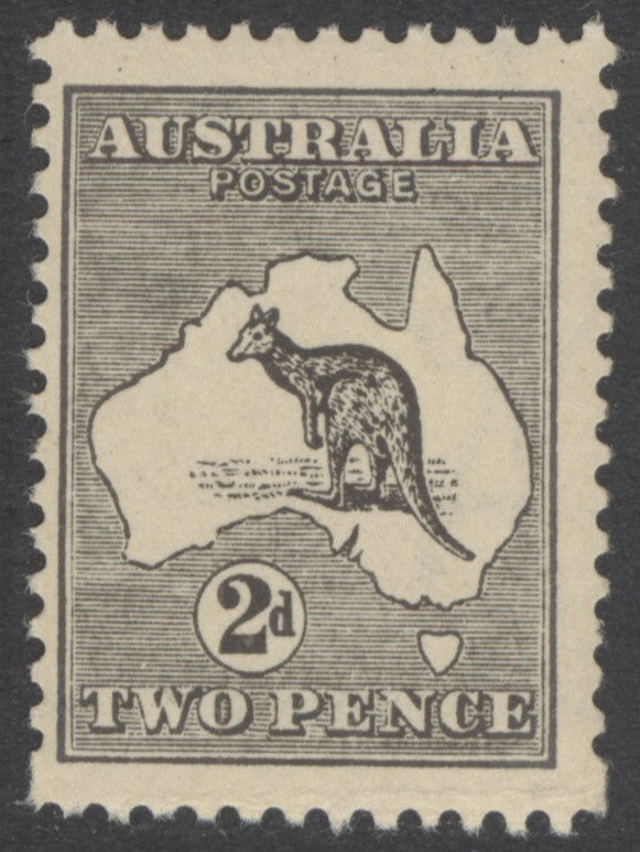 SG 24 Australia 1915. 2d grey, watermark 5, die 1, perf 12. Unmounted mint CAT £120