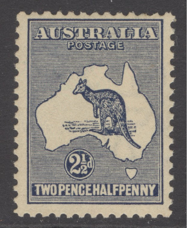 SG 25 Australia 1915. 2½d indigo, watermark 5, die 2, perf 12. Unmounted mint CAT £120