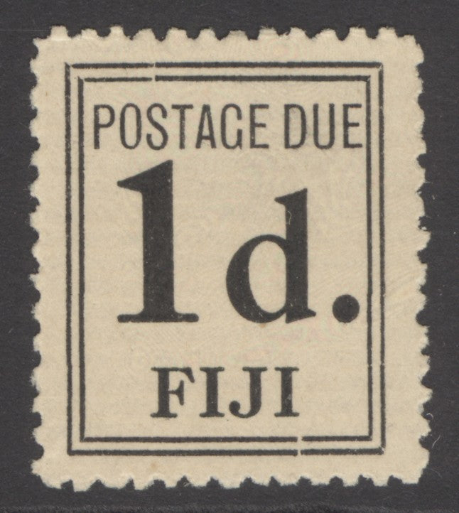 SG D2 Fiji 1917. 1d black. Fine mounted mint CAT £550