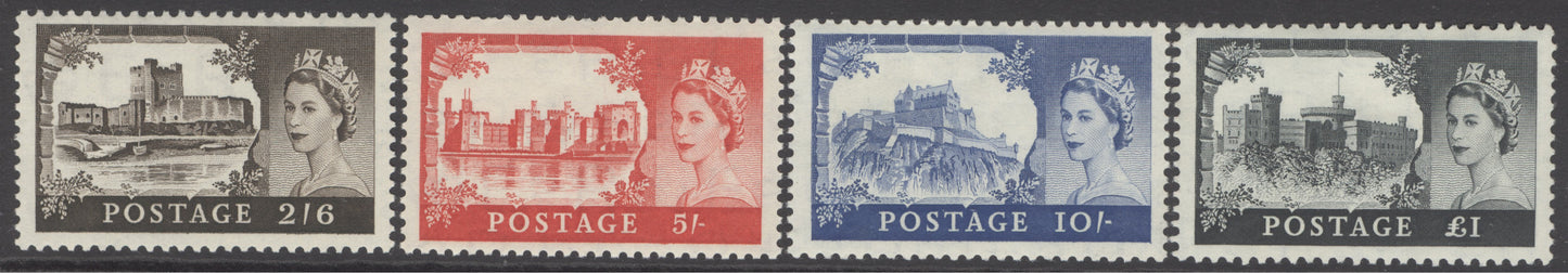 SG 536a-539a. 1955-58 1st De La Rue set of 4. Fine unmounted mint CAT £400