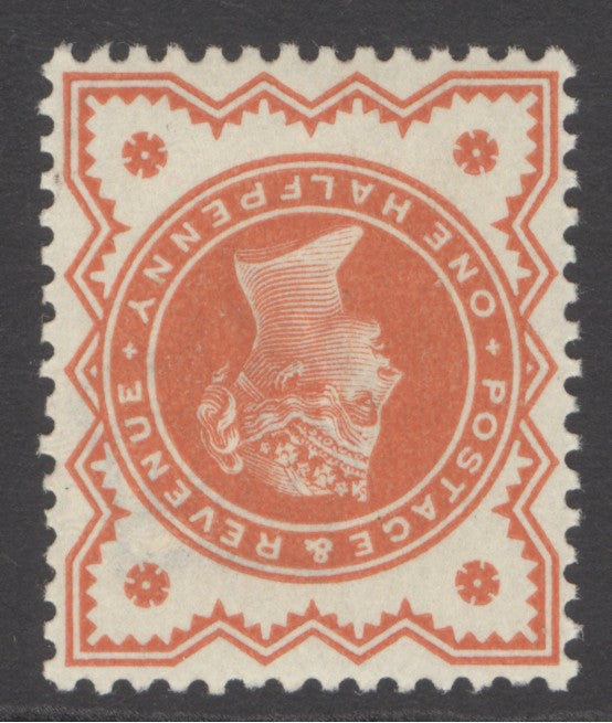 SG 197 ½d vermilion variety inverted watermark. Unmounted mint CAT £120