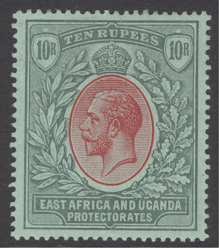 SG 58 KUT 1912-21. 10r red & green/green. A fine fresh mounted mint example CAT £250