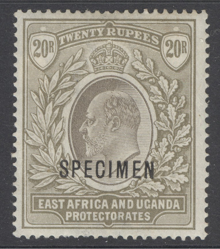 SG 15s EA&U 1903. 20r grey & stone, overprinted specimen. Lightly mounted mint