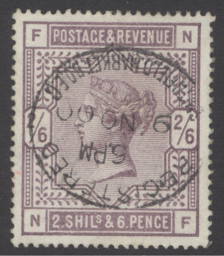 SG 178 2/6 lilac. Very fine used with a Smithfield marker registered CDS, 19th Nov 1900 CAT £160