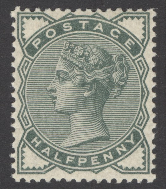 SG 164 ½d deep green. Unmounted mint CAT £25