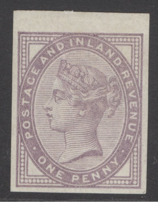 (SG 172) 1d lilac imprimatur. Fine mounted mint. 4 good to huge margins