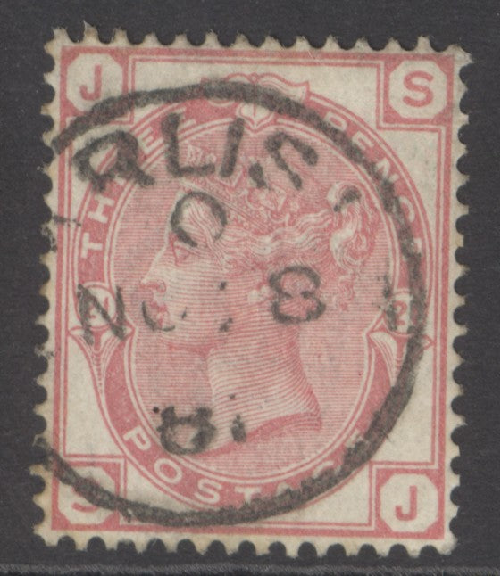SG 158 3d rose plate 21. Very fine used with a Carlisle CDS