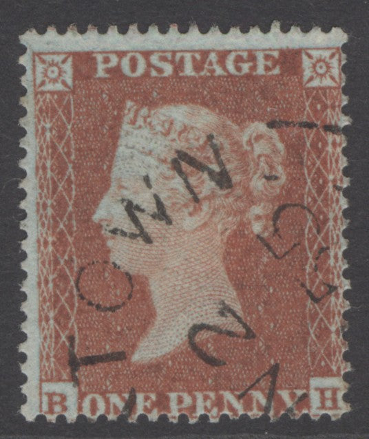 SG 17 1d red-brown plate 194 lettered BH. Very fine used with a crisply struck CDS