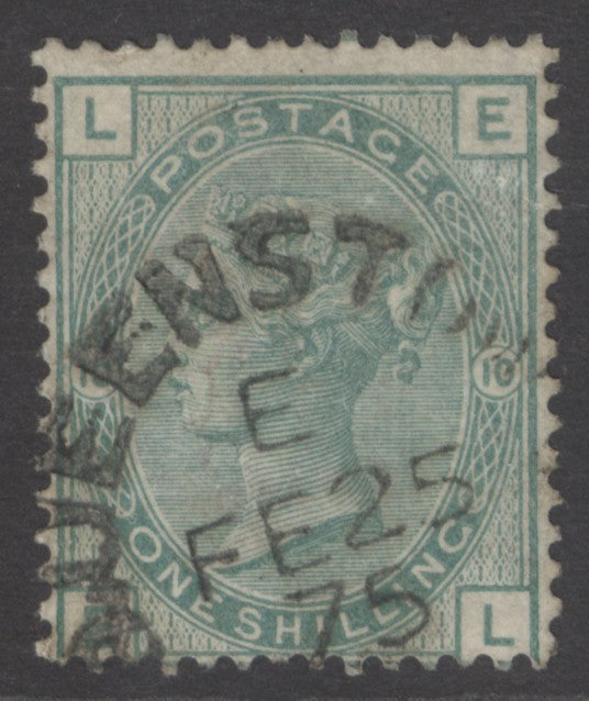 SG 150/- green plate 10. Very fine used with a Queenstown CDS, Feb 25th 1875
