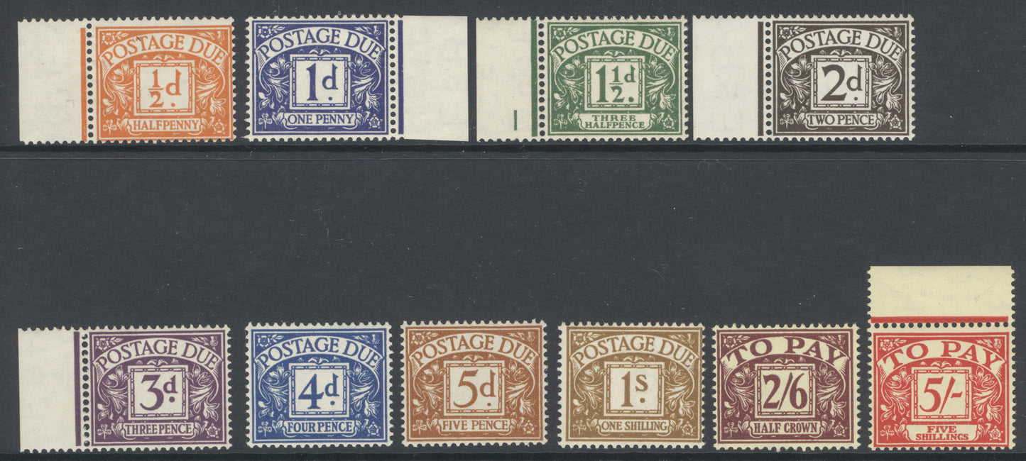 SG D46-D55. 1955-57. ½d-5/- set of 10. Fine fresh unmounted mint CAT £400