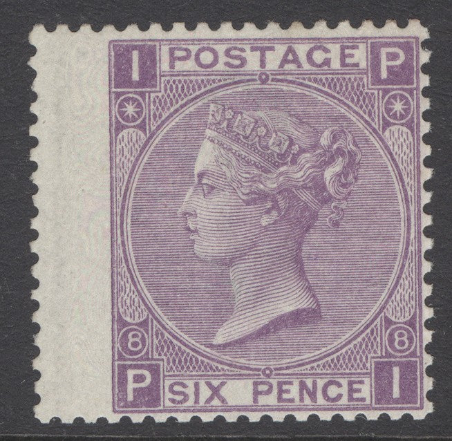 SG 109 6d mauve plate 8. A superb very lightly mounted mint example. Very fresh & well centred with good colour CAT £750