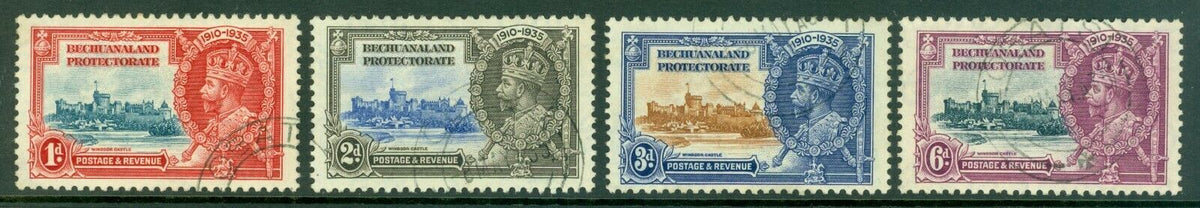 SG 111-114 Bechuanaland 1935 Silver Jubilee set. Very fine used CAT £38