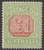 SG O87 Australia 1913-23. £1 scarlet & pale yellow-green, perf 14. A fine fresh very lightly mounted mint example CAT £1700
