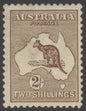 SG 12 Australia 1913. 2/- brown. Fine mounted mint CAT £275