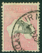 SG 136 Australia 1931-36. 10/- grey & pink. Fine used CAT £160
