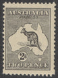 SG 24 Australia 1915. 2d grey, watermark 5, die 1, perf 12. Unmounted mint CAT £120