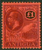 SG 61 Antigua 1921-29. £1 purple & black/red. A pristine very lightly mounted mint example