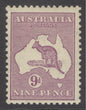 SG 133 Australia 1931-36. 9d violet. A fine fresh unmounted mint example CAT £45