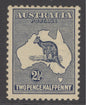 SG 25 Australia 1915. 2½d indigo, watermark 5, die 2, perf 12. Unmounted mint CAT £120