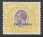 SG 97s KUT 1922-27. £3 purple & yellow. A fine fresh lightly mounted mint example CAT £475