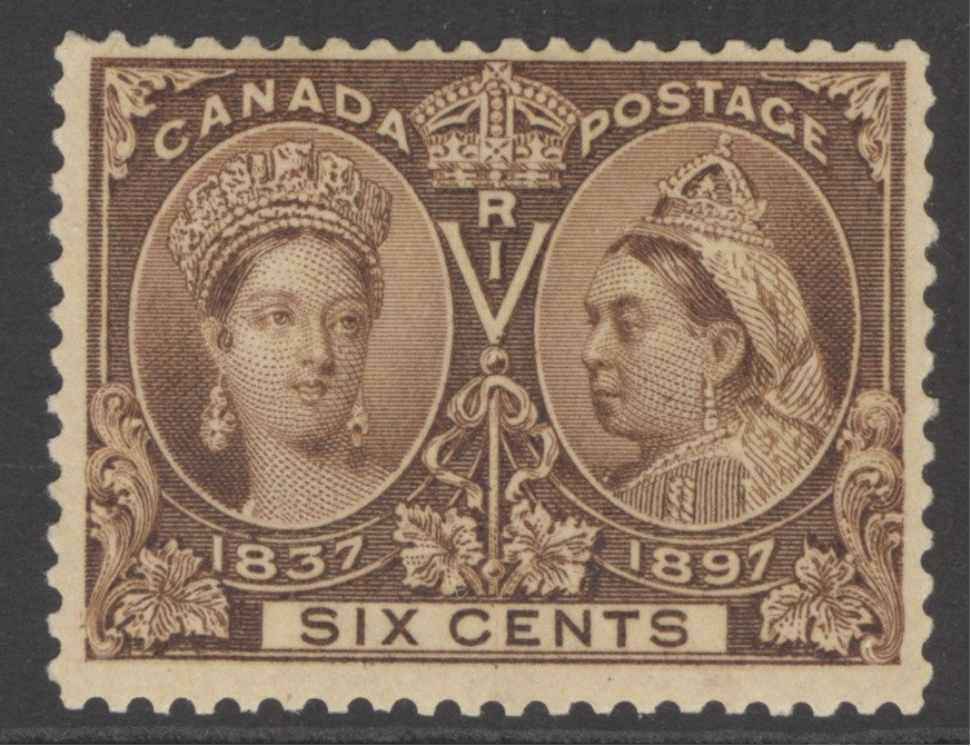 SG 129 Canada 1897. 6c brown. Unmounted mint, good colour & centring CAT £140
