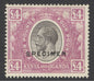 SG 98 KUT 1922-27. £4 black & magenta. A fine fresh very lightly mounted mint example