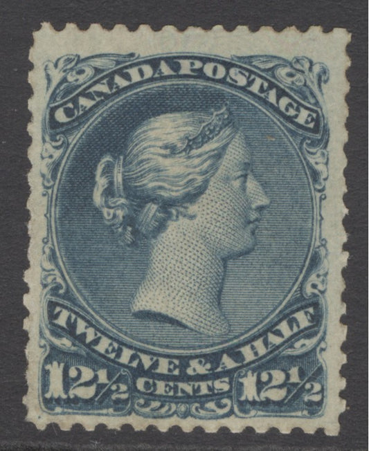 SG 60 Canada 1868-90. 12½c bright blue. A fine fresh lightly mounted mint example CAT £1000