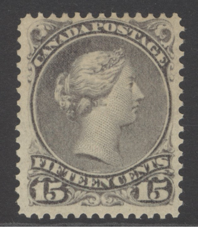 SG 61b Canada 1868-90. 15c dull violet-grey. A fine fresh unmounted mint example CAT £250