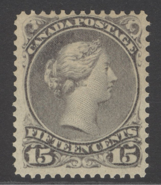 SG 61b Canada 1868-90. 15c dull violet-grey. A fine fresh unmounted mint example CAT £250