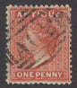 SG 14w Antigua 1872. 1d scarlet, variety inverted watermark. Very fine used ‘A02’ St Johns obliterator CAT £65
