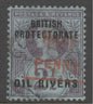 SG 31 Niger Coast Protectorate 1893. ½d on 2½d purple on blue (type 9). Very fine used with an old Calabar CDS CAT £750