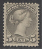 SG 85 Canada 1870-90. 5c olive-green. A fresh mint example without gum CAT £550