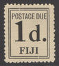 SG D2 Fiji 1917. 1d black. Fine mounted mint CAT £550