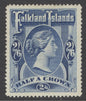 SG 41 Falklands 1898. 2/6 deep blue. A fine fresh mounted mint example. Good deep colour & well centred CAT £275