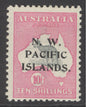 SG 84 N.W Pacific Islands 1915-16. 10/- grey & pink. Very lightly mounted mint CAT £150