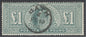 SG 266 £1 dull blue-green. Very fine used with a Bath, February 19th 1903 CDS