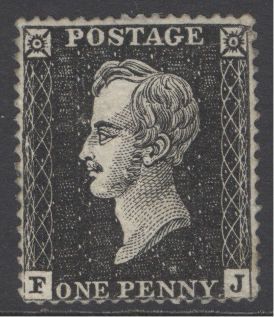 SG DP71(3c) 1850 Prince Consort Essay printed in black & perforated 16. A fine fresh example. Very scarce CAT £18,000