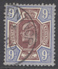 SG 306 9d reddish-purple & light blue. Very fine used with an Isle of Wight, Ventnor CDS CAT £75