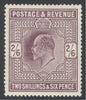 SG 262 2/6 dull purple, chalky paper. A fine fresh lightly mounted mint example