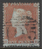 SG 22 1d orange-brown Spec C2(5) lettered GE. Very fine used with a ‘105’ Bracknell numeral CAT £475