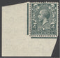 SG 424. 4d grey-green variety inverted watermark. Very lightly mounted mint corner marginal example CAT £150