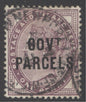 SG O69a 1d lilac GOVT parcles variety no dot under ‘T’. Fine used