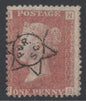 SG 43 1d rose-red plate 89. Very fine used with a Portsmouth sorting carriage star postmark