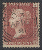 SG 43 1d rose-red plate 188. Very fine used with an upright London ‘box’ CDS, April 16th 1881