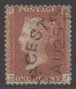 SG 29 1d red-brown plate 37 lettered DJ. Superb used with Dorchester CDS