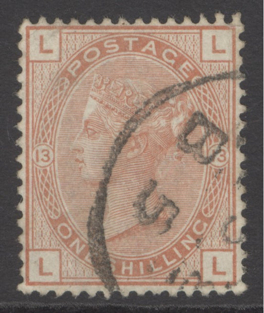 SG 151 1/- orange-brown, watermark spray on rose. Very fine used CDS with good colour & centring CAT £350