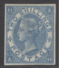 SG 118 Spec J118 2/- dull blue imprimatur lettered AH. Fine mounted mint, full good margins CAT £4750