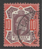 SG 310 10d dull reddish-purple & aniline pink. Spec M44(5). Very fine used with a Llansamlet, April CDS