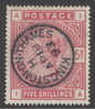 SG 181 5/- crimson. Superb used with a crisply struck Kingstown on Thames, April 18th 1893