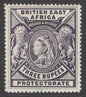 SG 94 BEA 1897-1903. 3r deep violet. A fine fresh mounted mint example with good colour & well centred CAT £225